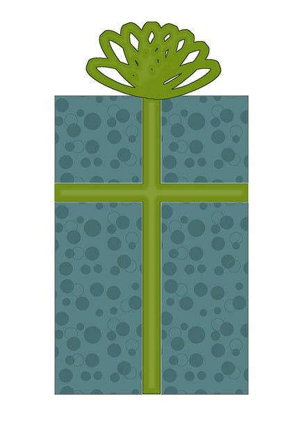 Teal, Verde, Arc, Prezent, Cadou, Puncte