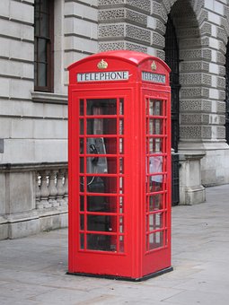 Telephone, Red, London, United Kingdom