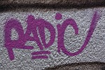 radio, graffiti, wall