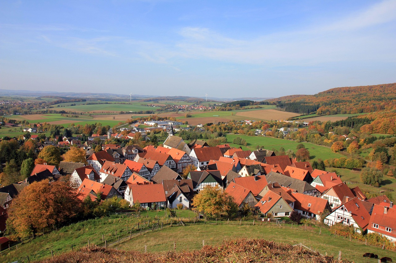 Dorf Häuser Landschaft Teutoburger - Kostenloses Foto auf Pixabay - Pixabay