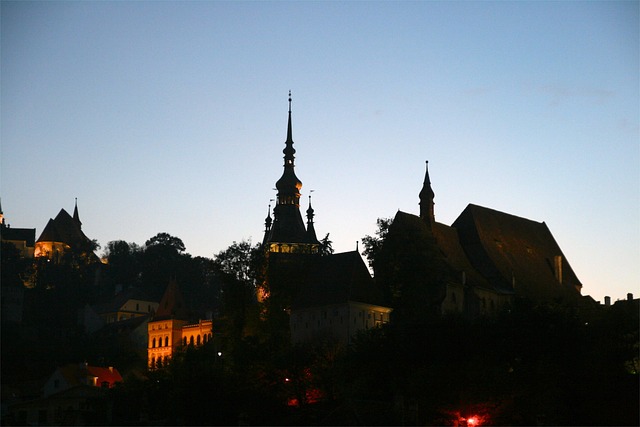Free Castle Sunset photo and picture