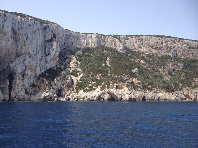 Kyst, Klippe, Hav, Strand, Vand, Italien