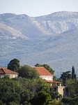 house, landscape, mountain