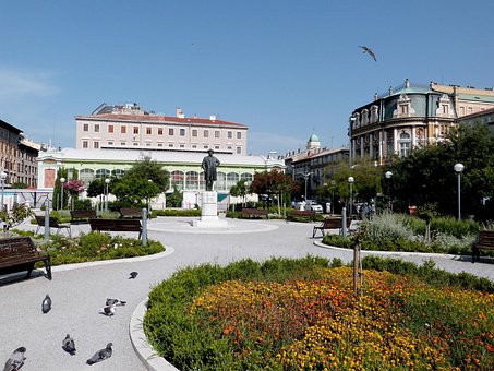 Cidade, Edifícios, Arquitetura, Jardim
