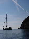 sail boat, corfu, greece