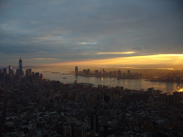 Atardecer, Manhattan, Nueva York