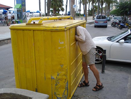 Free Trash Yellow photo and picture