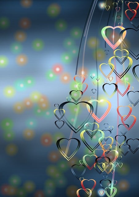 Free hearts love valentine's day illustration
