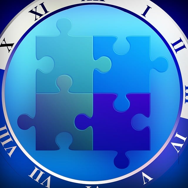 Free puzzle clock time illustration