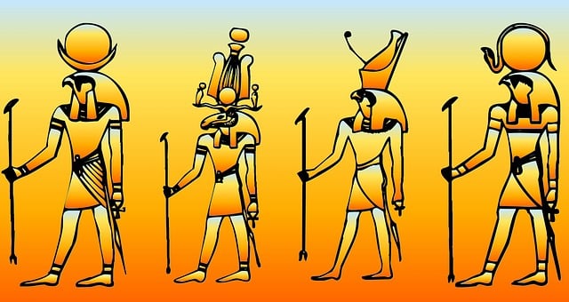 Free egyptian historical pray illustration