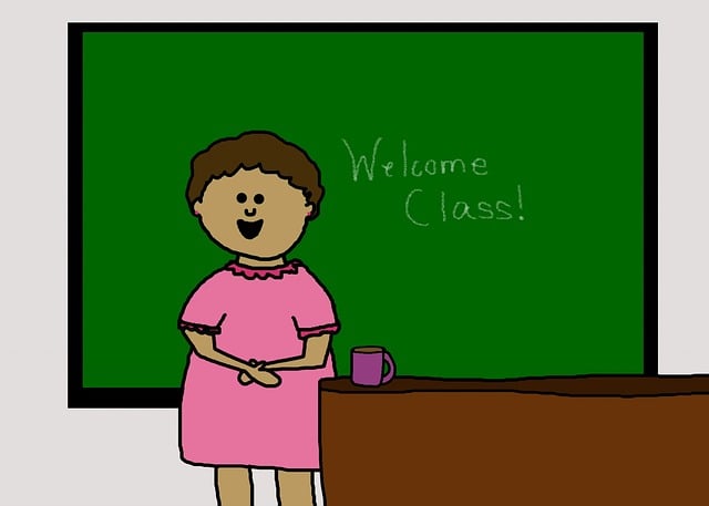 Free female woman teacher illustration