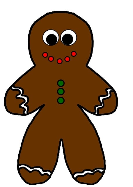 Free gingerbread man ginger bread illustration