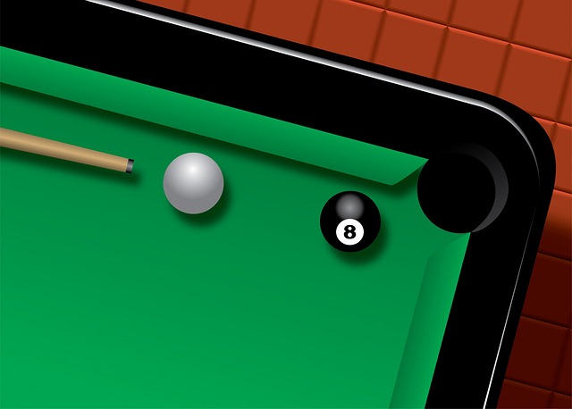 Free snooker table upper view illustration