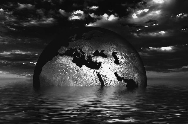 Free earth globe water illustration