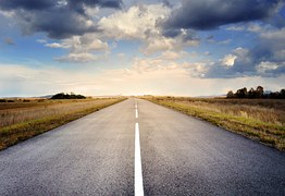 Road, Asphalt, Sky, Clouds, Fall