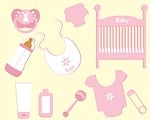 baby, girl, accessories