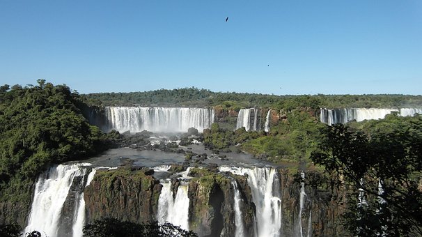 Foz Do Iguazu, Iguaçu, Vodopád, Voda