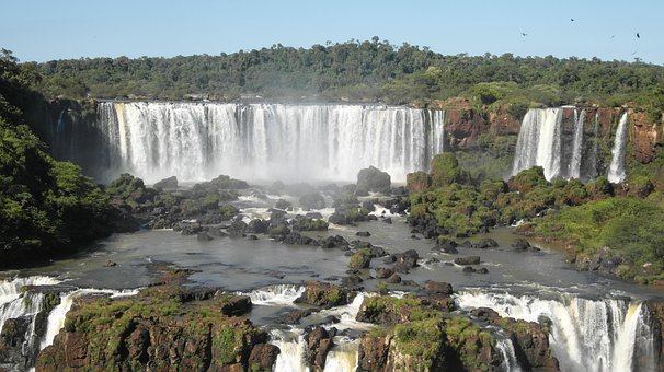 Foz Do Iguazu, Iguaçu, Vodopád, Voda