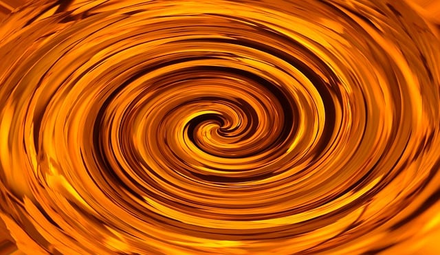 Free orange top spiral illustration