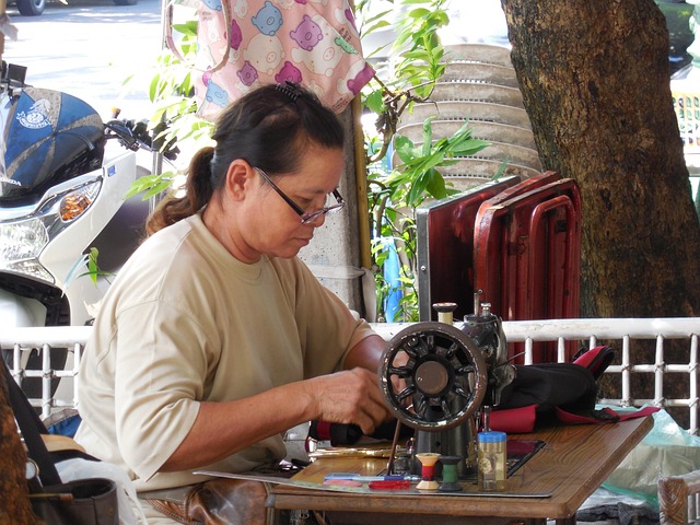 Costurera, De Coser, Antiguo, Gente
