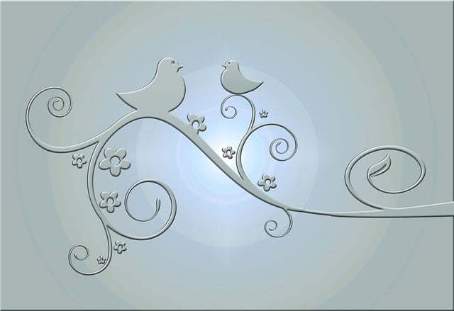 Free birds kringel lines illustration