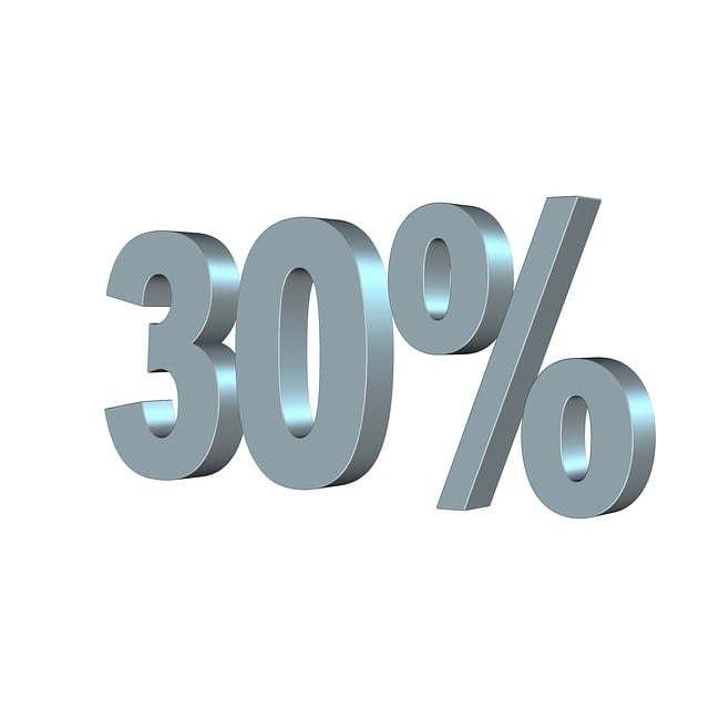 Free percent thirty 3d illustration