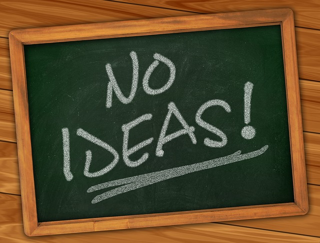 Free board writing gedankenleere illustration