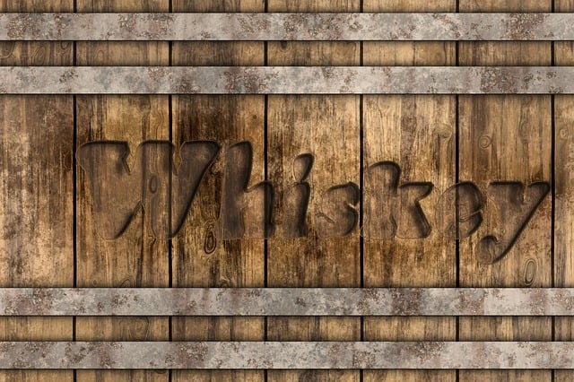 Free whiskey wood sign illustration