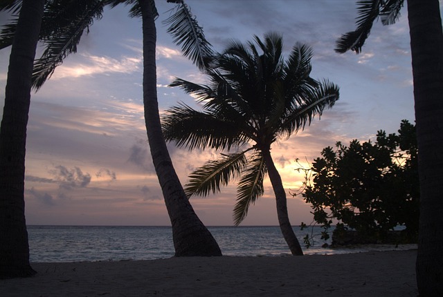 Maldiven, Zonsondergang, Strand
