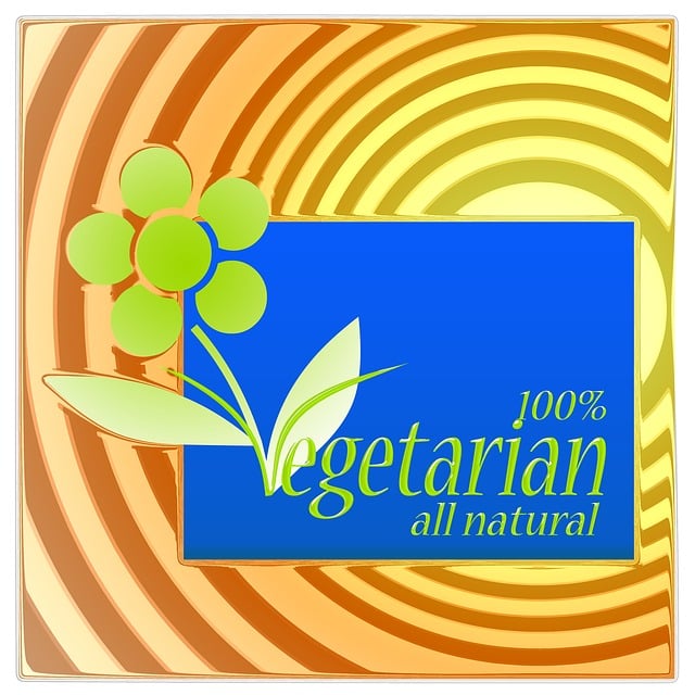 Free vegetarian nourishment sticker illustration