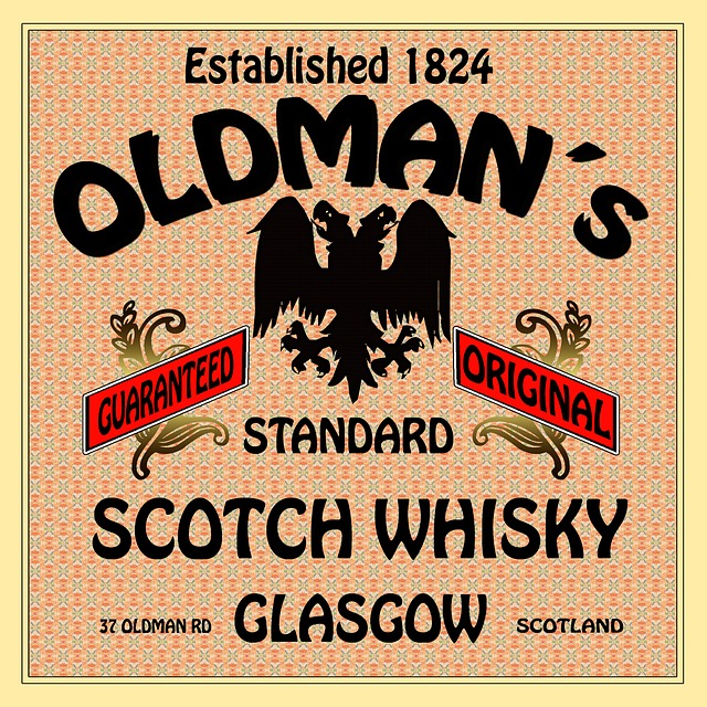 Free whiskey eagle scotch illustration