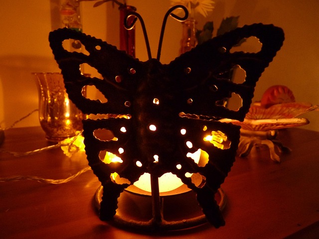 Free Butterfly Candle photo and picture