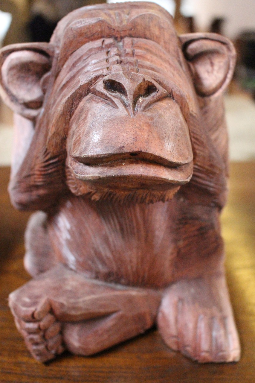 Monkey Sculpture Carving Free photo on Pixabay