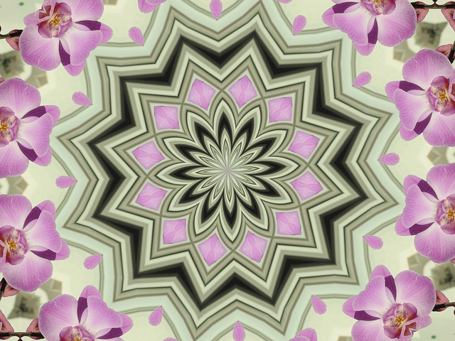 Download Mandala, Orchids, Kaleidoscope. Royalty-Free Stock ...