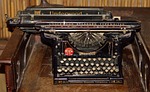 underwood, typewriter, office