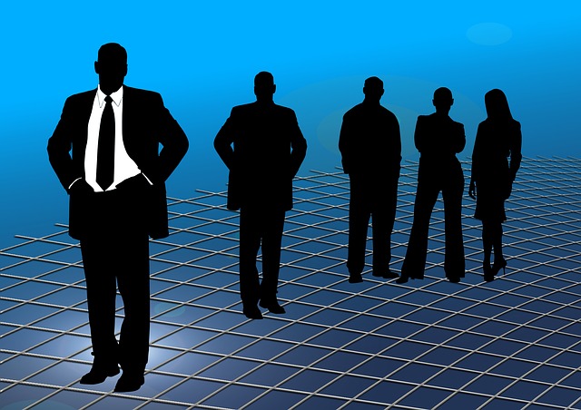 Free business people grid web illustration