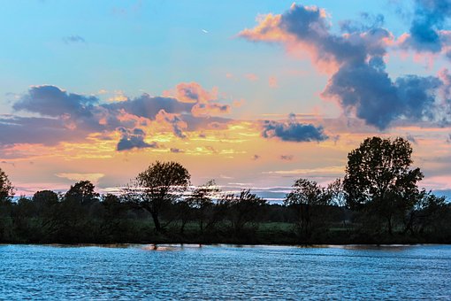 Free Weser Sunset photo and picture