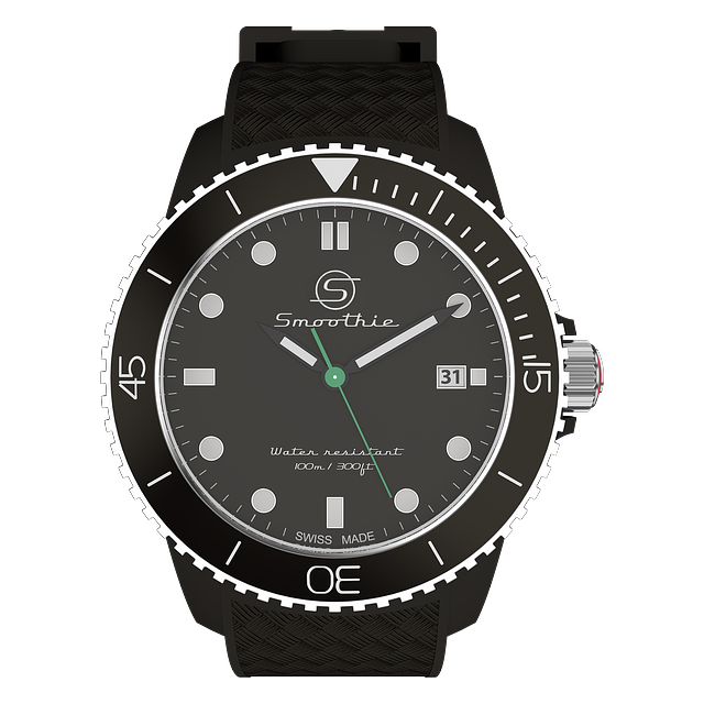 Free clock wrist watch time display illustration