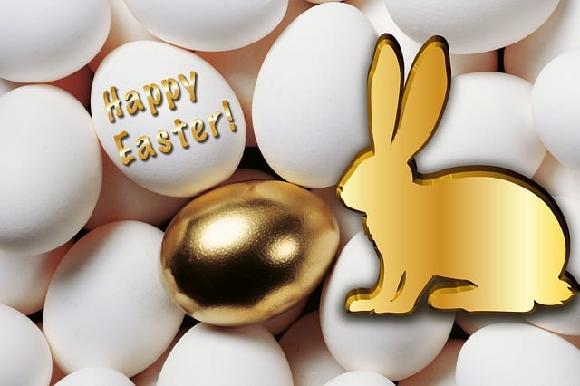Free eggs white rabbit illustration