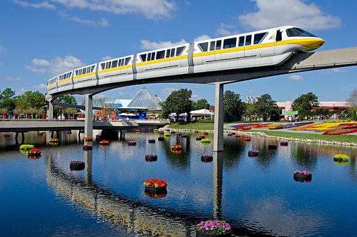 Disney Disney, Tranvía, Tren, Pista, Transporte