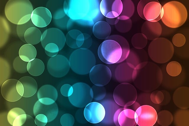 Free background multicoloured circles illustration