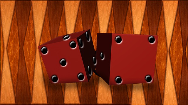 Free backgammon dice game illustration