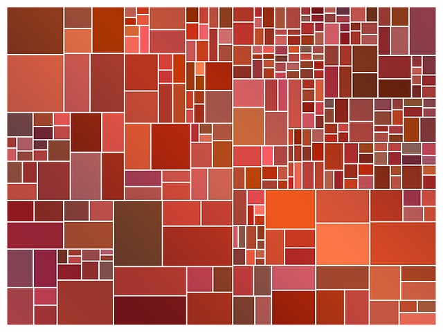 Free abstract squares arrangement illustration