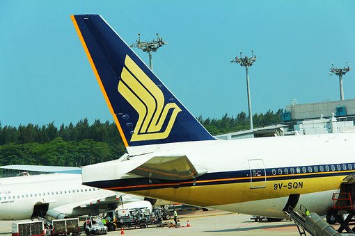 Sq, Sia, Airline, Logo, Wing, Flight