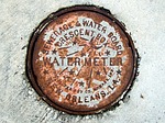 metal, manhole, cover