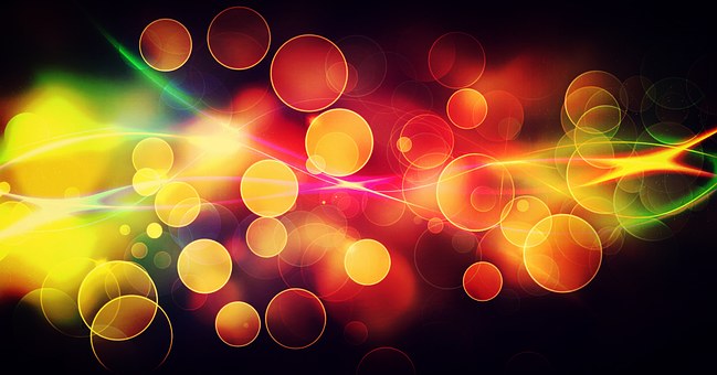 Bokeh, Vermelho, Rosa, Fundo