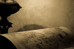 map, black and white, ancient