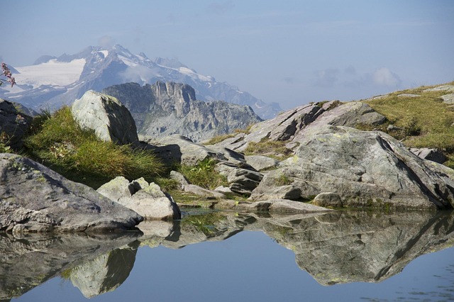 Free Mountain Lake Rock photo and picture