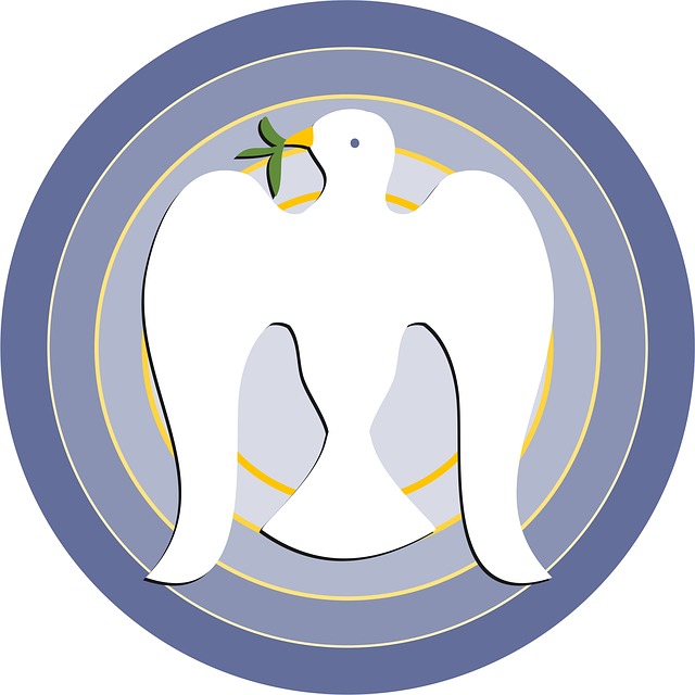 Free dove peace christian illustration