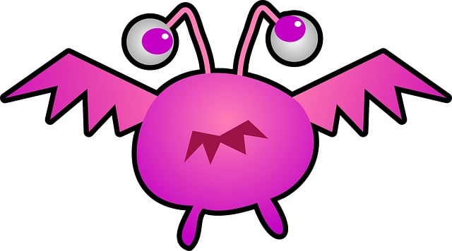 Free bug germ virus illustration